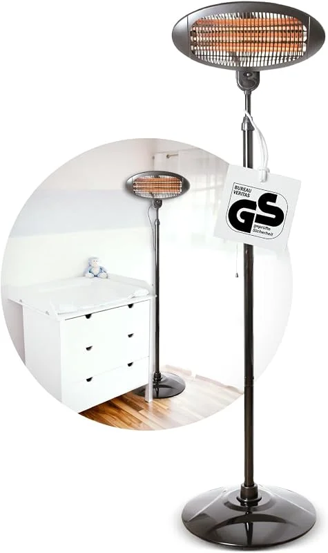 BS 55 Heizstrahler, 2in1 Standheizstrahler, Baby Heizstrahler — Heizung Warmepumpe