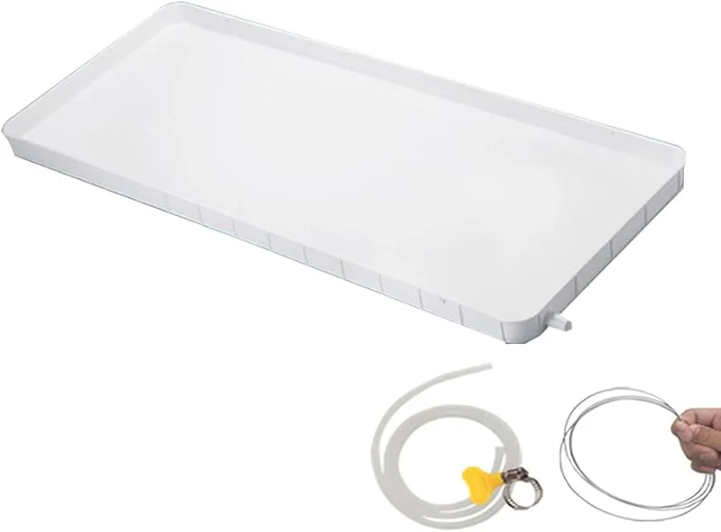 Tragbare Auffangwanne für Außengeräte von Klimaanlagen mit Abfluss für Mini-Split-Klimaanlagen und Wärmepumpen (1, 2 x 2 m) – Unverzichtbares Zubehör für effiziente Kühlung — Heizung Warmepumpe