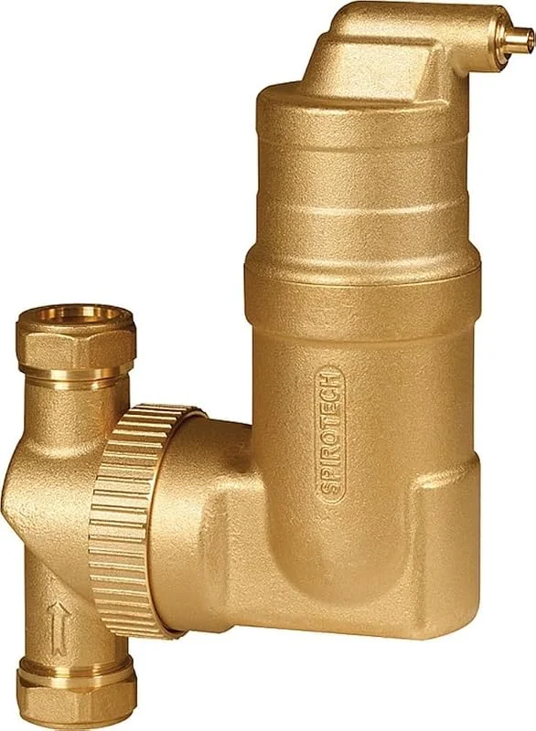 SpiroVent RV2 Klemmring Mikroluftblasenabscheider Entlüfter Luft Abscheider UA028W — Heizung Warmepumpe
