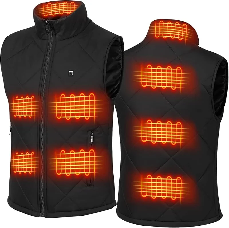 FERNIDA Beheizte Weste für Männer Frauen USB Elektrische 8 Heizzonen Beheizte Jacke Weste für Winter Warm, Kein Akkupack — Heizkleidung