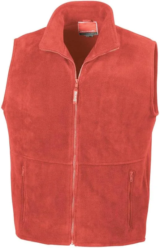 Result - Unisex Aktive Fleece Körperwärmer Gilet Weste - L, 42-44, Rot — Heizkleidung