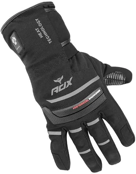 ADX HUNZA Plus beheizbare Handschuhe für Herbst, Winter, Schwarz, Größe 9 (M) (entspricht NF EN 13594: 2016) – 3700948267684 — Heizkleidung