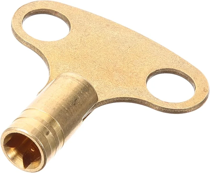 Kupfer Entlüftungsschlüssel für Heizkörper, Gold, 1 Stück — Heizung Warmepumpe