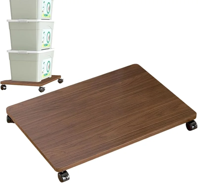 Generisch Mehrzweck-Transportwagen mit Rollen – 45 x 30 x 6, 2 cm, wasserfester Rollwagen für Heizlüfter, Drucker, Pflanzen, Gepäck und Möbel — Heizung Warmepumpe