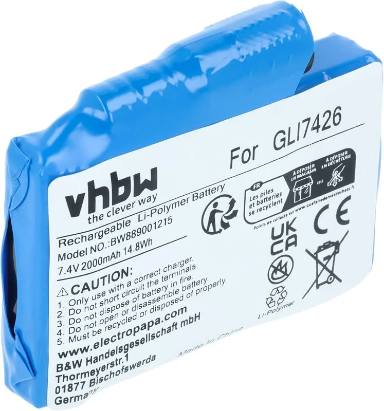 vhbw Akku Ersatz für Glovii GLP7421 — Heizkleidung