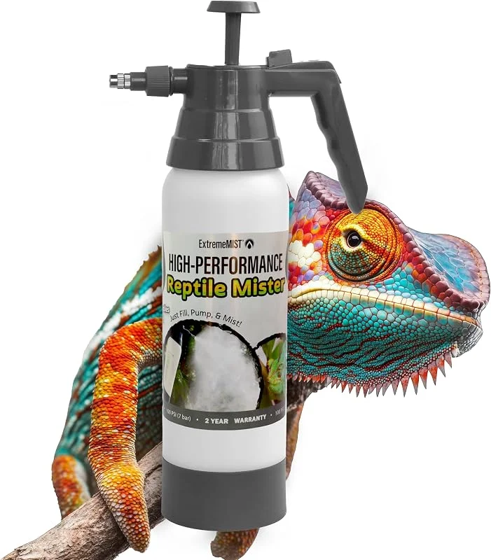 ExtremeMIST Hochleistungs-Reptilien-Nebel – Ultrafeiner Reptiliensprüher & Terrarium-Feuchtigkeitsnebel für Geckos, Chamäleons, Schildkröten und Eidechsen – der ultimative Pumpsprüher & Luftbefeuchter