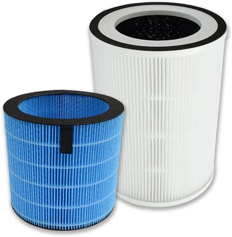 PUREBURG Ersatz-Filter-Set, kompatibel mit Afloia Miro Pro, Kilo Pro Luftreiniger, 2-in-1, H13 HEPA mit Luftbefeuchter, Wicking-Filter, 4-stufige Filtration