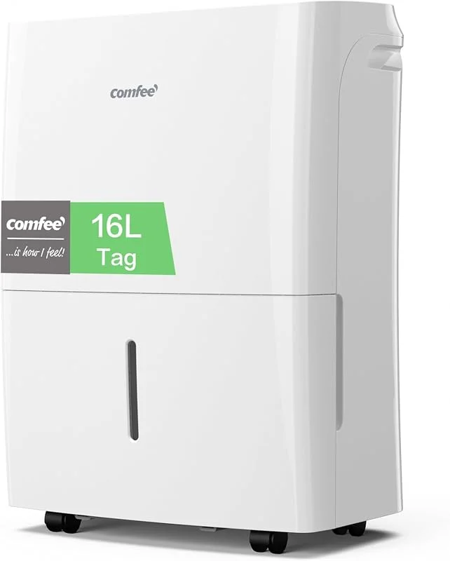 Comfee Luftentfeuchter 16L, Raumgröße ca. 80m³(32m²), Smart modu, Timer 24H, Wassertank 3L, APP-fähig, Weiß, MDDF-16DEN7-WF — Heizung Warmepumpe