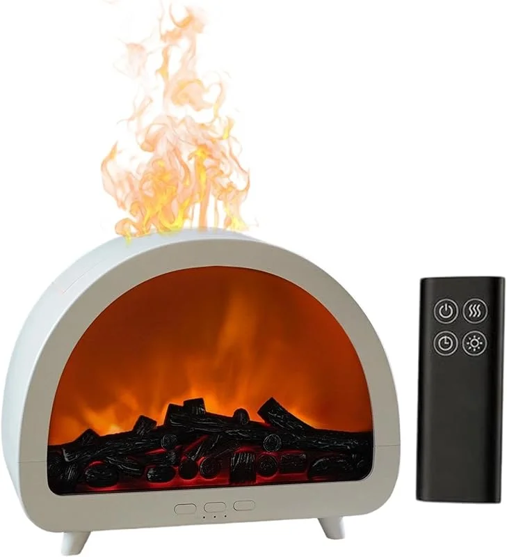Aroma-Diffusor für Kamin, 12 Farben, Flammen-Luftbefeuchter, automatische