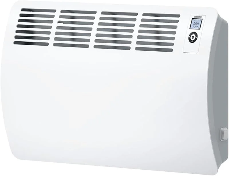 STIEBEL ELTRON Wandkonvektor CON 20 Premium, 2 kW für ca. 25 m², VDE geprüft, LC-Display, Wochentimer, 120 Min. Kurzzeittimer, Silent Mode, Elektroheizung energiesparend, 237833, Weiß — Heizung Warmepumpe