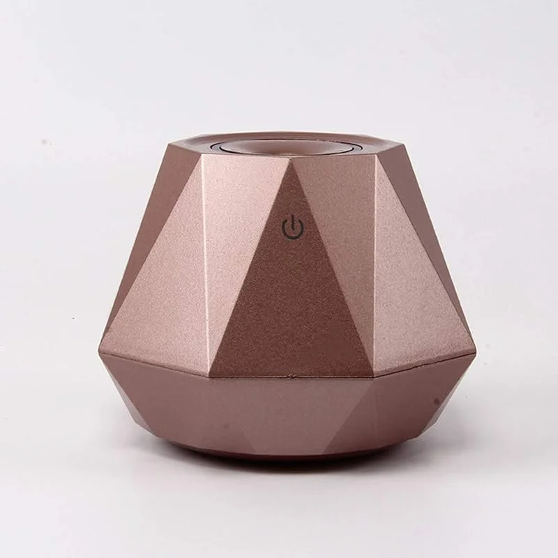 Auto Nebel Luftbefeuchter, Leise Luftbefeuchter Gut Für Schlaf Haut Gesundheit Lindert Asthma Husten - Ultraschall Luftbefeuchter für Baby Schlafzimmer Home (180 ML), Gold