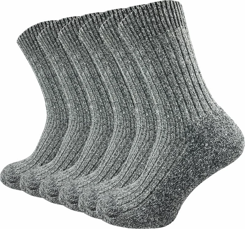 GAWILO Herren Norweger Socken (6 Paar) warme & dicke Thermosocken gegen kalte Füße, Wollsocken — Heizkleidung