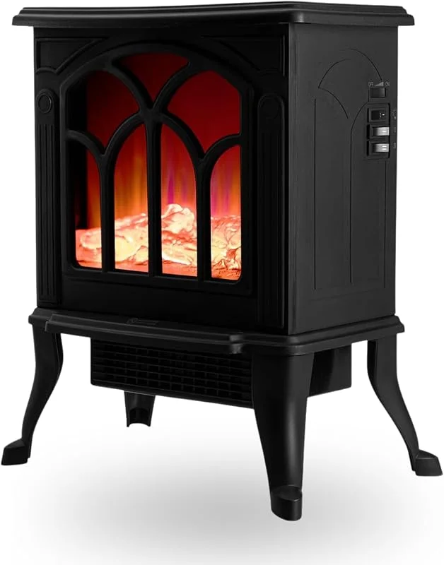 NEO TOOLS Elektrokamin mit Heizlüfter 800 W, 1500 W Elektro Kamin — Heizung Warmepumpe